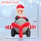 GOOSH 8.2FT Animated Santa Airplane Inflatable with Rotating Propeller and LED Lights